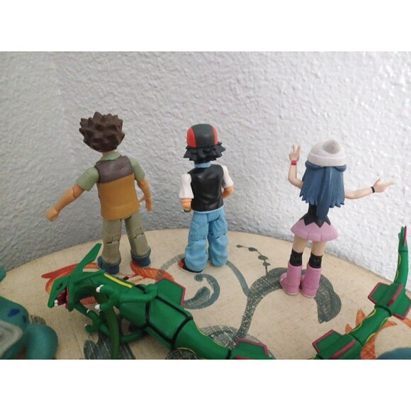 Pokemon Diamond & Pearl Ash, Dawn, Brock Figures Jakks Pacific + 11 Figurin lot - Picture 9 of 10